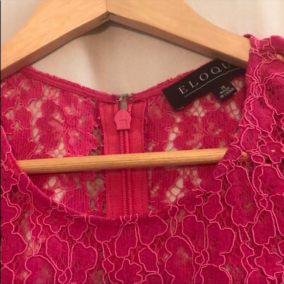 ELOQUII Lace Fit & Flare Dress - Picture 3 of 4